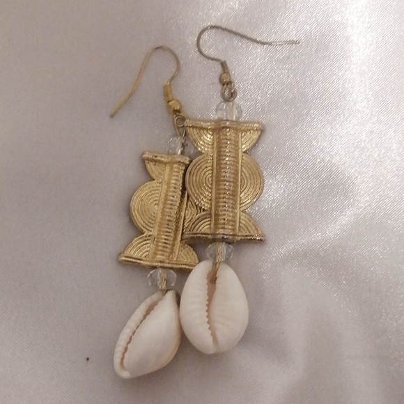 Handmade African Seashell Fashion Earrings#Clearance#Lastprice#No offer - Picture 4 of 4